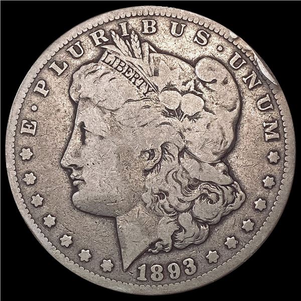 1893-CC Morgan Silver Dollar NICELY CIRCULATED