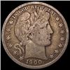 Image 1 : 1900 Barber Half Dollar NICELY CIRCULATED