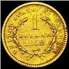 Image 2 : 1852 Rare Gold Dollar NEARLY UNCIRCULATED
