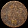 Image 2 : 1663 St Patrick Cent w/ Brass Plug NICELY CIRCULATED