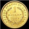 Image 2 : 1851 Rare Gold Dollar UNCIRCULATED