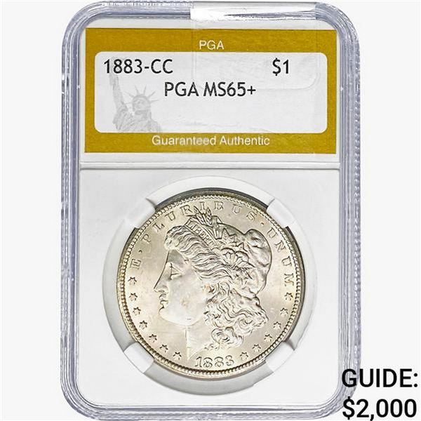 1883-CC Morgan Silver Dollar PGA MS65+