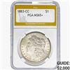 Image 1 : 1883-CC Morgan Silver Dollar PGA MS65+