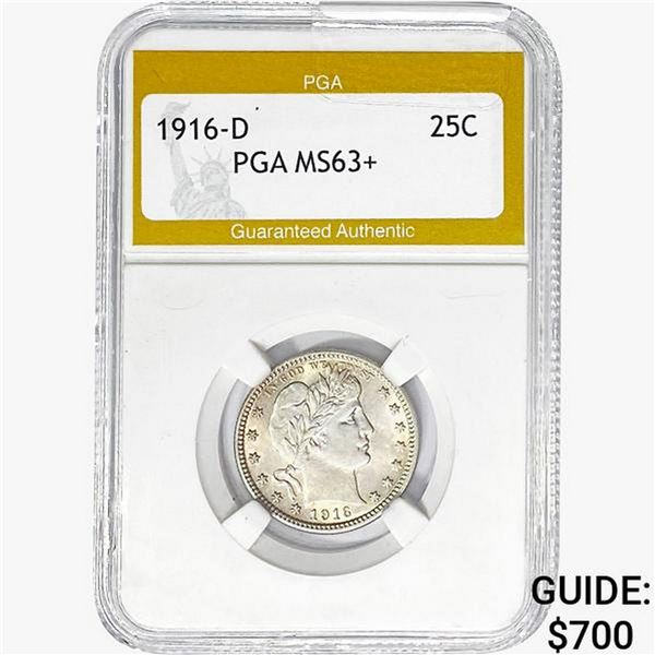 1916-D Barber Quarter PGA MS63+