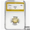 Image 1 : 1916 Mercury Silver Dime PGA MS66 FSB