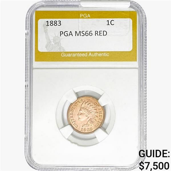 1883 Indian Head Cent PGA MS66 RED