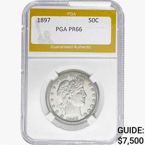 1897 Barber Half Dollar PGA PR66