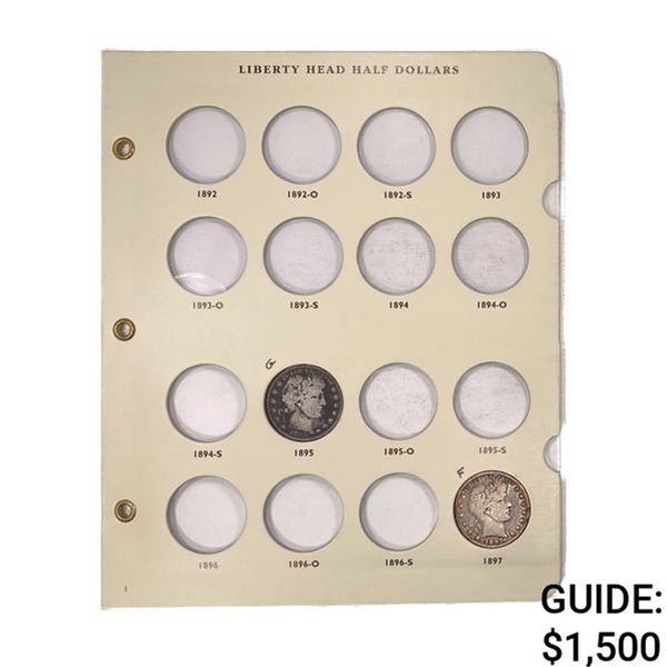 1895-1915 Barber or Liberty 50c Album [30 coins]