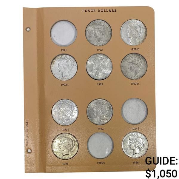 1922-1935 $1 Peace Album [12 coins]