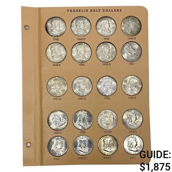 1948-1963 50C Franklin Album [35 coins]