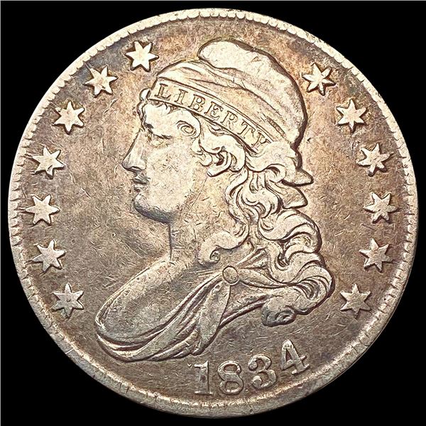 1834 Capped Bust Half Dollar LIGHTLY CIRCULATED