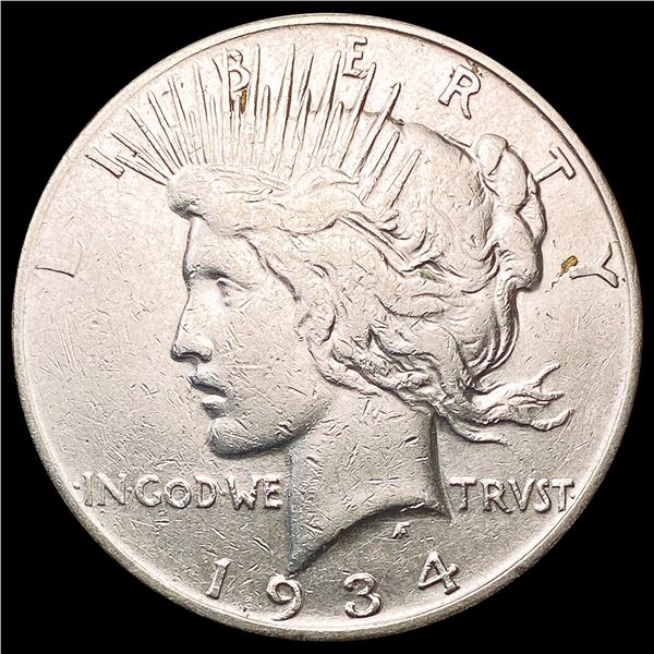 1934-S Silver Peace Dollar NEARLY UNCIRCULATED