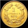 Image 2 : 1873 Rare Gold Dollar UNCIRCULATED