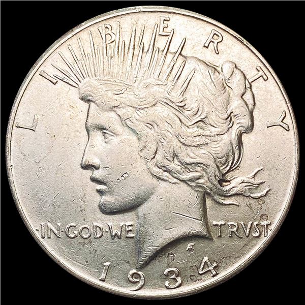 1934-S Silver Peace Dollar CLOSELY UNCIRCULATED