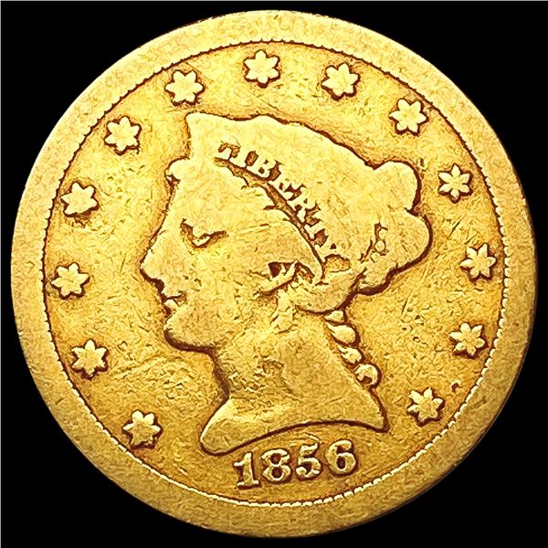 1856-S $2.50 Gold Quarter Eagle NICELY CIRCULATED