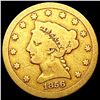 Image 1 : 1856-S $2.50 Gold Quarter Eagle NICELY CIRCULATED