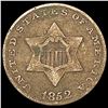Image 1 : 1852 Silver Three Cent LIGHTLY CIRCULATED