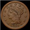 Image 1 : 1851 Braided Hair Large Cent CLOSELY UNCIRCULATED