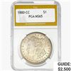 Image 1 : 1880-CC Morgan Silver Dollar PGA MS65