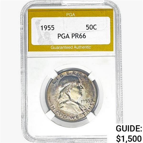 1955 Franklin Half Dollar PGA PR66