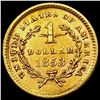 Image 2 : 1853 Rare Gold Dollar UNCIRCULATED