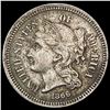 Image 1 : 1866 Nickel Three Cent CLOSELY UNCIRCULATED
