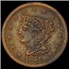 Image 1 : 1851 Braided Hair Half Cent CLOSELY UNCIRCULATED