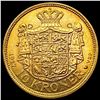 Image 2 : 1917 Denmark 10 Kr .1296oz AGW CLOSE UNC