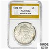 Image 1 : 1878 REV79 Morgan Silver Dollar PGA MS62
