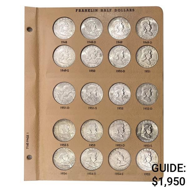 1948-1963 Franklin 50C Album [35 Coins]
