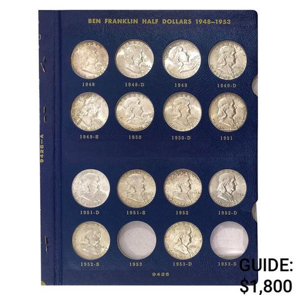 1948-1963 Franklin 50C Album [33 Coins]