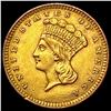 Image 1 : 1857 Rare Gold Dollar CHOICE AU