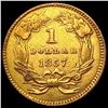 Image 2 : 1857 Rare Gold Dollar CHOICE AU