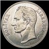 1936 Silver Venezuela Bolivar CHOICE AU