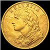 1927 Swiss 20 Francs .1867oz AGW GEM BU