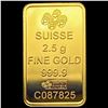 Image 1 : 2.5 G GOLD BAR UNCIRCULATED