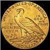 Image 2 : 1913 $5 Gold Half Eagle CLOSELY UNCIRCULATED