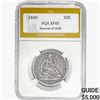 Image 1 : 1840 REV 38 Seated Liberty Half Dollar PGA XF45 FALSE