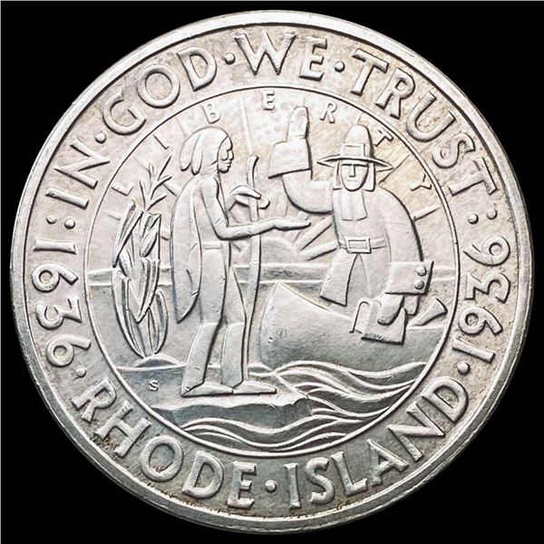 1936 Long Island Half Dollar GEM BU