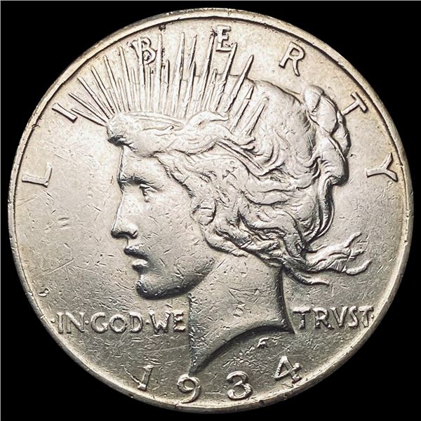1934-S Silver Peace Dollar CLOSELY UNCIRCULATED