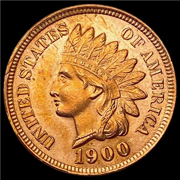1900 RED Indian Head Cent UNCIRCULATED