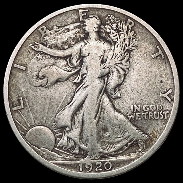 1920-D Walking Liberty Half Dollar LIGHTLY CIRCULATED