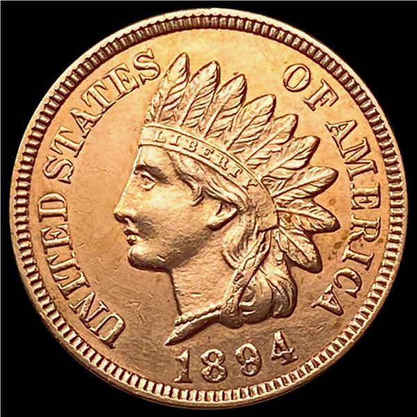 1894 RED Indian Head Cent CHOICE BU