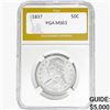 Image 1 : 1837 Capped Bust Half Dollar PGA MS63
