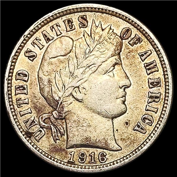 1916 Barber Dime CLOSELY UNCIRCULATED