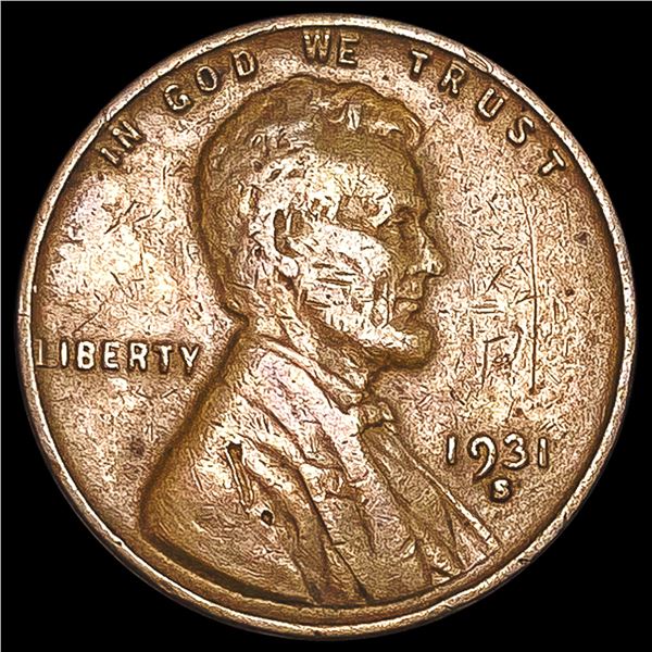 1931-S Wheat Cent NEARLY UNCIRCULATED