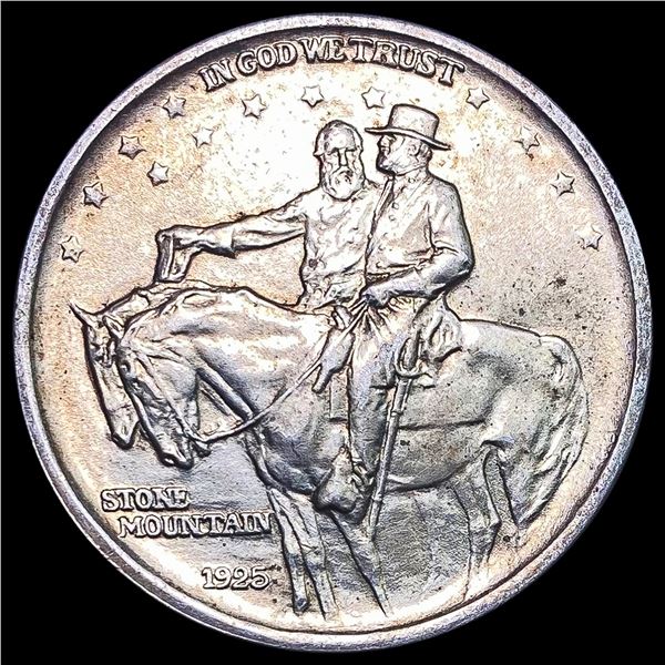 1925 Stone Mountain Half Dollar CHOICE AU