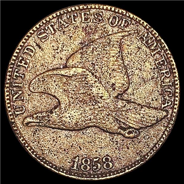 1858 Flying Eagle Cent NEARLY UNCIRCULATED