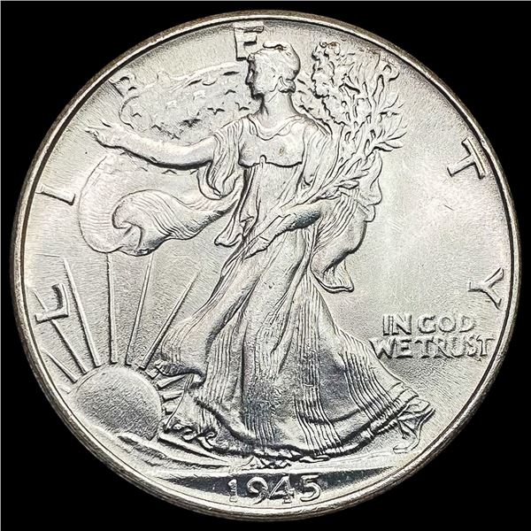 1945 Walking Liberty Half Dollar GEM BU