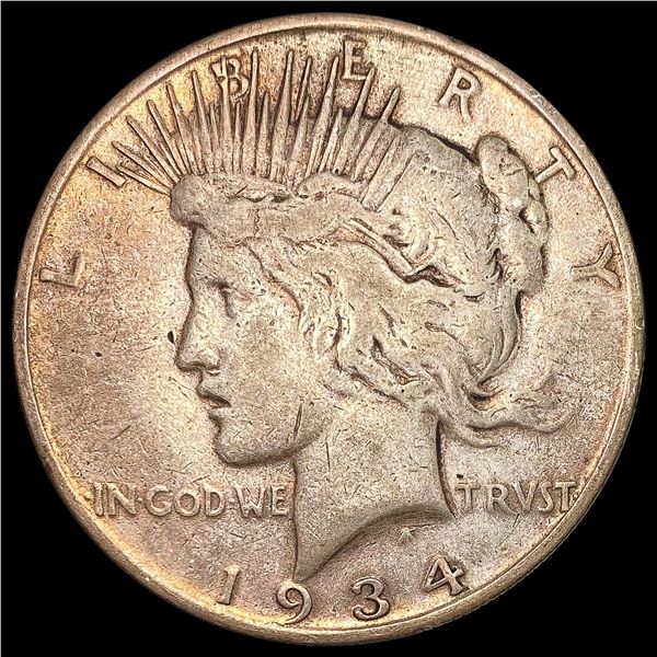 1934-S Silver Peace Dollar LIGHTLY CIRCULATED